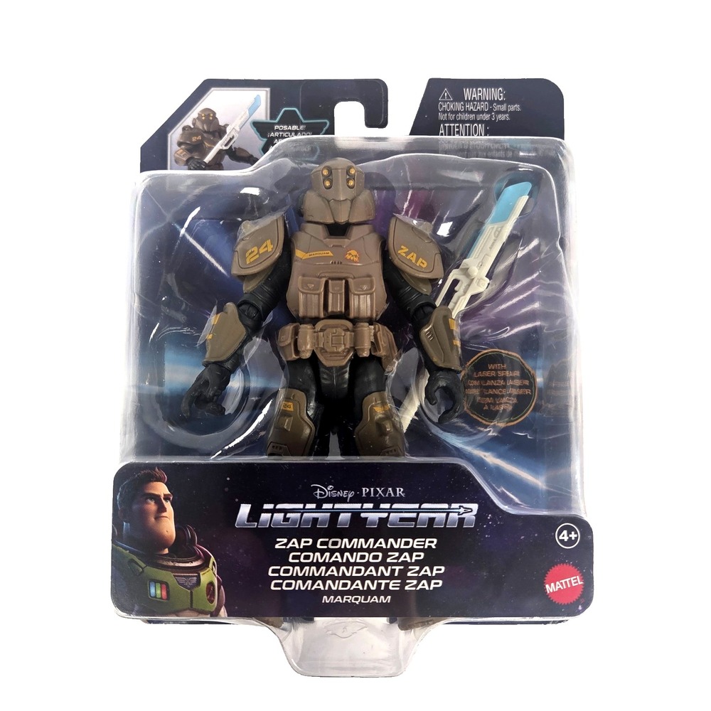 Mattel Disney Pixar Lightyear Zap Commander 5 Inch Figure Laser Spear New